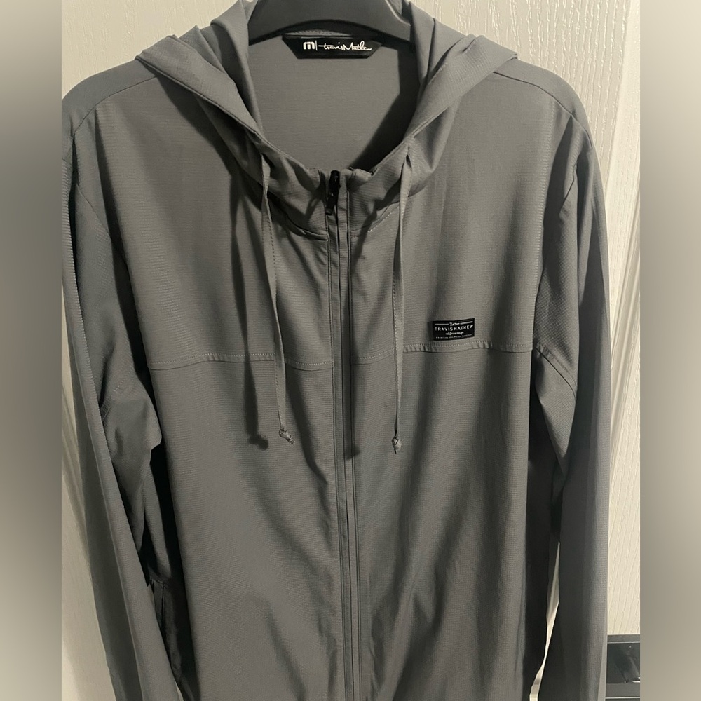 Travis Mathew Charcoal Windbreaker Jacket